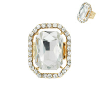 REC RHINESTONE STRETCH RING