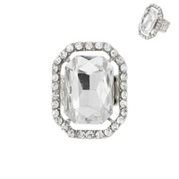 REC RHINESTONE STRETCH RING