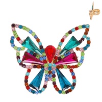 BUTTERFLY CRYSTAL GEMSTONE STRETCH RING