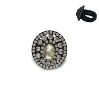 CIRCLE STONE STRETCH RING