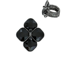 DIAMOND SHAPE STONE STRETCH RING