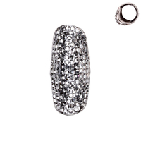 Long Stone Encrusted Knuckle Stretch Ring