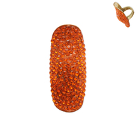 Long Stone Encrusted Knuckle Stretch Ring