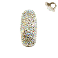 Long Stone Encrusted Knuckle Stretch Ring