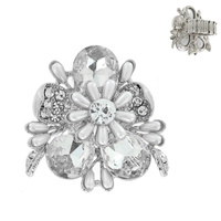 FLOWER MULTI STONE GEMSTONE STATEMENT COCKTAIL STRETCH RING