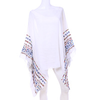 LIGTHWEIGHT EMBROIDED PONCHO