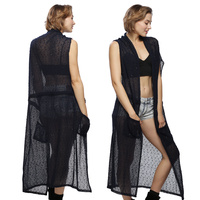 SEQUIN KNIT VEST W/ POCKETS