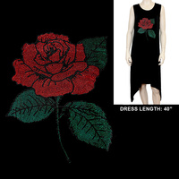 COMO LA FLOWER ROSE BLING DRESS