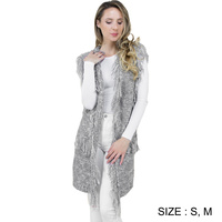 2 TONE VEST W/ FRINGE