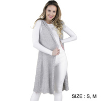 SPARKLING OPEN LONG VEST