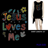 PLUS SHIRT JESUS LOVES ME