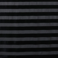 BLACK SATIN SCARF WRAP