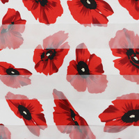 POPPY BLOOM SATIN SCARF