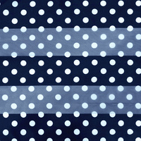 POLKA DOT PATTERN SATIN SCARF
