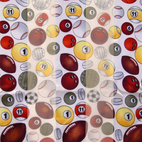 SPORTS BALL PATTERN SATIN SCARF