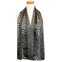 CHEETAH PRINT SATIN SCARF