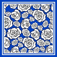 FLORAL PRINT SQUARE SCARF