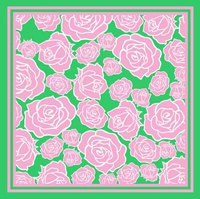 FLORAL PRINT SQUARE SCARF