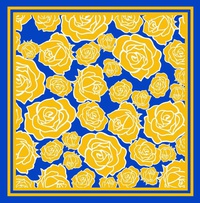 FLORAL PRINT SQUARE SCARF