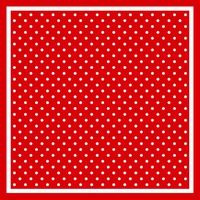 POLKA DOT SQUARE SCARF