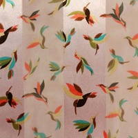 HUMMINGBIRD PATTERN SATIN SCARF