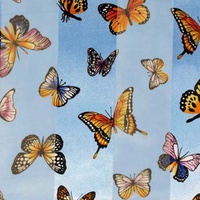 SPRING BUTTERFLY FLIGHT SATIN SCARF