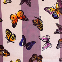 SPRING BUTTERFLY FLIGHT SATIN SCARF
