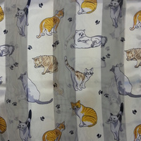 CATS AND PAWS SATIN SCARF