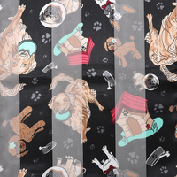 DOG LIFE THEME SATIN SCARF