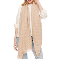 SOFT WARM LONG WINTER FRINGE POLYESTER SCARF WRAP