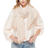 SOFT WARM LONG WINTER FRINGE POLYESTER SCARF WRAP