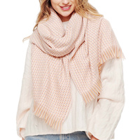 SOFT WARM LONG WINTER FRINGE POLYESTER SCARF WRAP