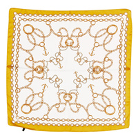 CHAIN AND ANCHOR PRINTED NAUTICAL NECKERCHIEF SQUARE SCARF