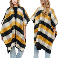 GINGHAM MULTI COLOR RUANA