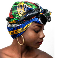 AZTEC TRIBAL EYES CHIFFON  SATIN NECK HEAD SCARF WRAP