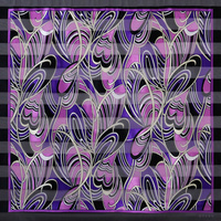 WILD PAISLEY CHIFFON  SATIN NECK HEAD SCARF WRAP