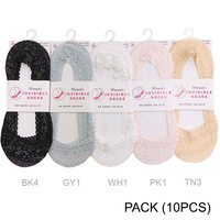 INVISIBLE SOCKS 10 PC ASST