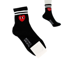 HEART DESIGN SOCK -MADE IN KOREA