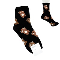 TEDDY BEAR  KAWAII CUTE CARTOON ADULT SIZE WOMEN'S COTTON KNIT NOVELTY SOCKS