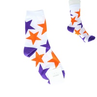 GAME DAY WOMEN'S STAR PRINT COTTON CREW SOCKS