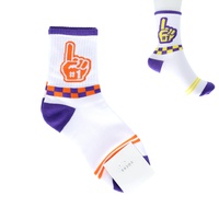 GAME DAY WOMEN'S COTTON KNIT RIBBED CREW SOCKS