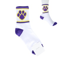 GAME DAY WOMEN'S PAW PRINT COTTON KNIT CREW SOCKS