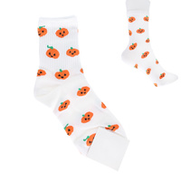 HALLOWEEN KNIT MULTICOLOR PATTERNED GRAPHIC SOCKS