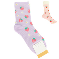 FRUIT THEME COMFORT NOVELTY SOCKS