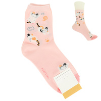 CAT THEME COMFORT NOVELTY SOCKS