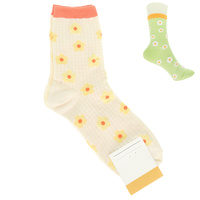 FLORAL THEME COMFORT NOVELTY SOCKS