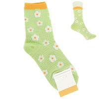 FLORAL THEME COMFORT NOVELTY SOCKS