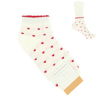 POLKA HEART PATTERN SOCKS