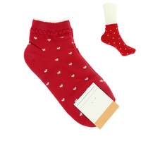 POLKA HEART PATTERN SOCKS