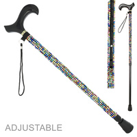 FASHION BLING RHINESTONE WALKING ADJUSTABLE CANE